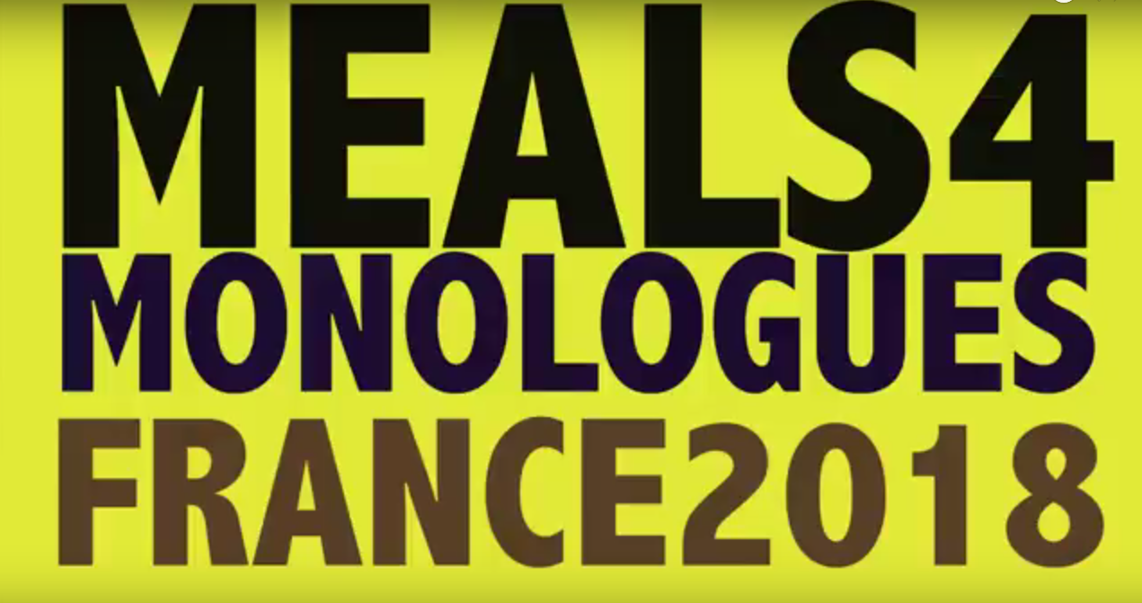 Meals for monologues France 2018