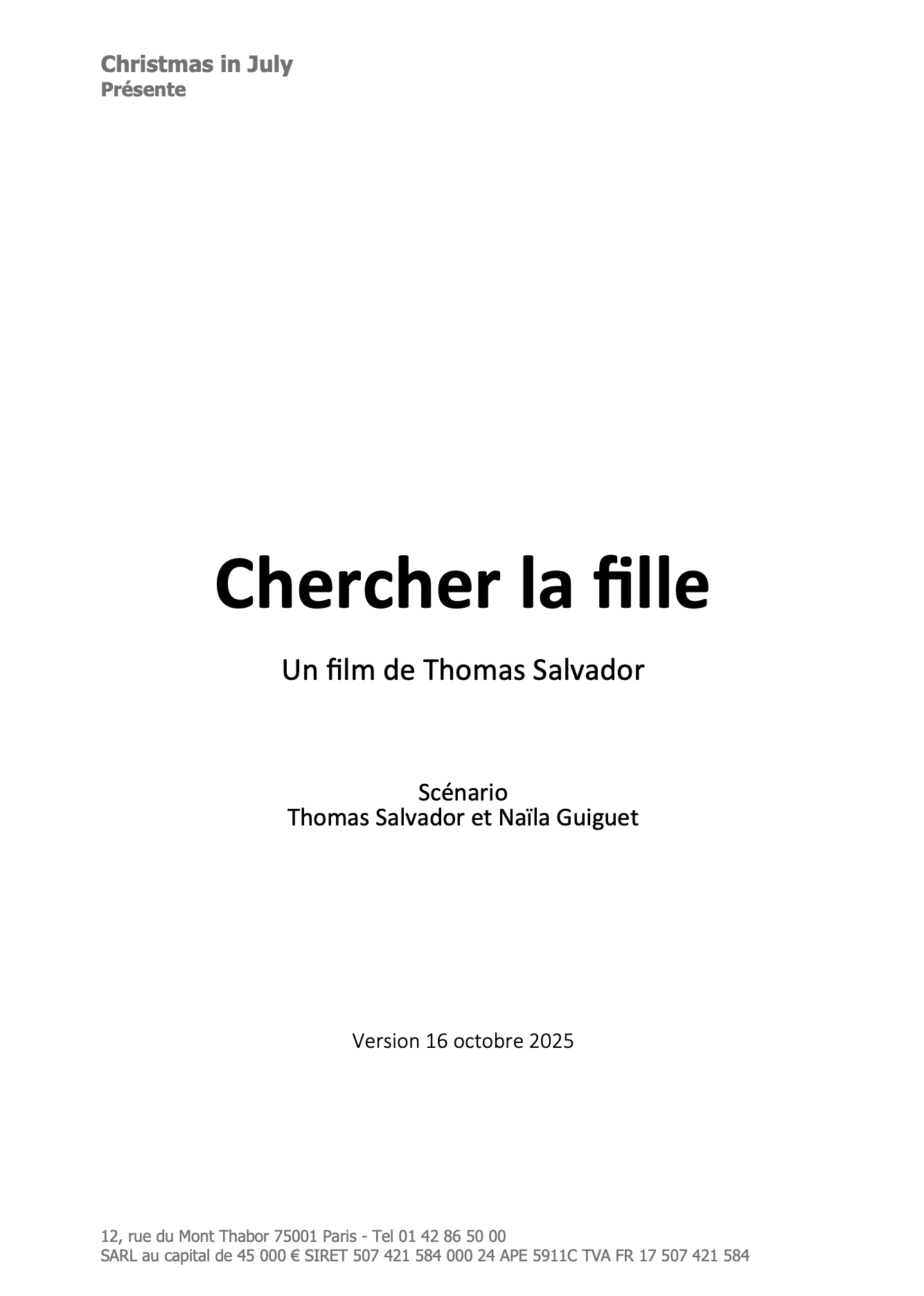 CHERCHER LA FILLE